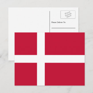 Danska flaggan, Danmarks flagga Vykort