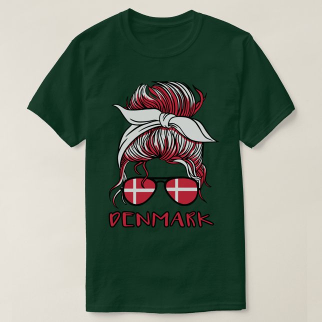 Danska flickor Football Vm 2022 Danska kvinnor T Shirt (Design framsida)