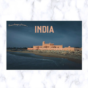 Danska Fort i Tharangambadi Indien Vykort