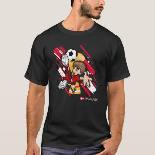 Danska fotbollsmatchande fotbollsmatcher - mål D T Shirt