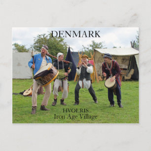 Danska Hvolris järnåldersbyn Vykort
