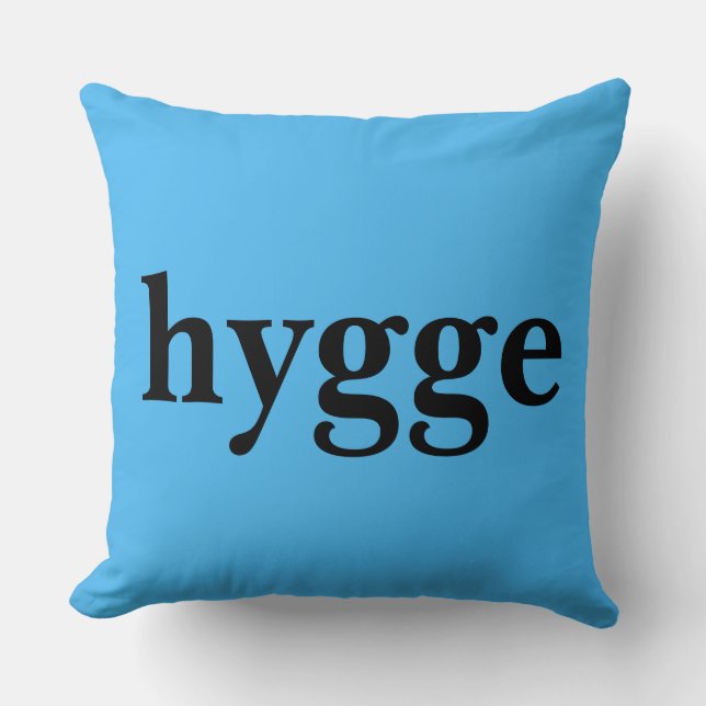 Danska hygge betyder tröst kudde (Framsida)