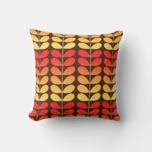 Danska Löv i mitten av århundradet, Brown, Orange Kudde