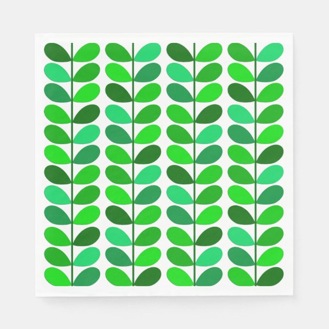 Danska Löv i mitten av århundradet, Emerald and Li Pappersservett (Framsidan)