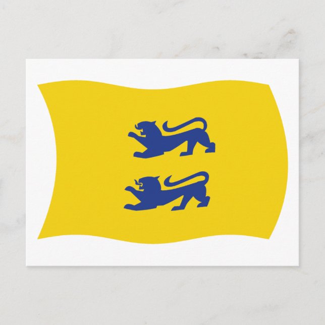 Danska minoriteten i Södra Schleswig Flaggstång Po Vykort (Framsida)