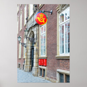 Danska Postkontoret, Köpenhamn, Danmark Poster
