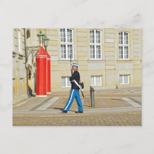 Danska Royalet Life Guard on Patrol, Köpenhamn Vykort