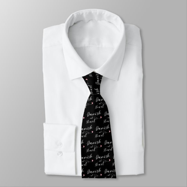 Danska vid Heart Tie, Danmark Slips (Bunden)