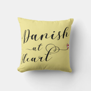 Danska vid hjärtpil Cushion, Danmark Kudde