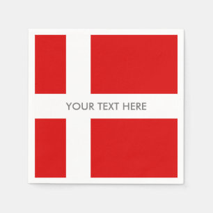 Danskaflagga av Danmark beställnings- Pappersservett