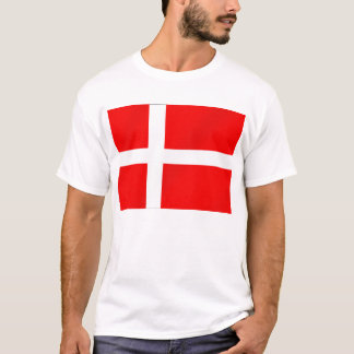 Danskaflagga av Danmark för danskar T-shirt