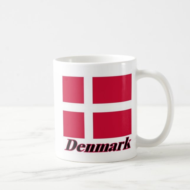 Danskaflagga och namn kaffemugg (Höger)
