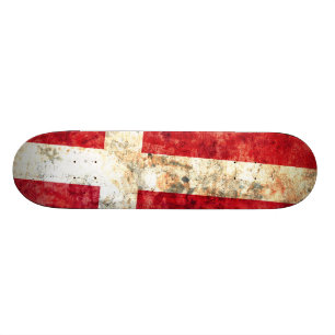 Danskaflagga Skateboard Bräda 20 Cm