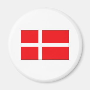 DanskaflaggaT-tröja och gåvor Magnet