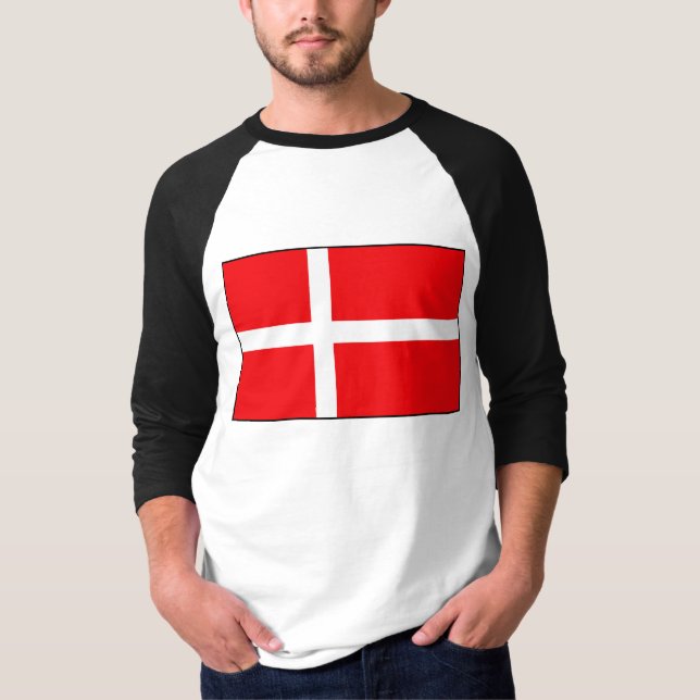DanskaflaggaT-tröja och gåvor T-shirt (Framsida)