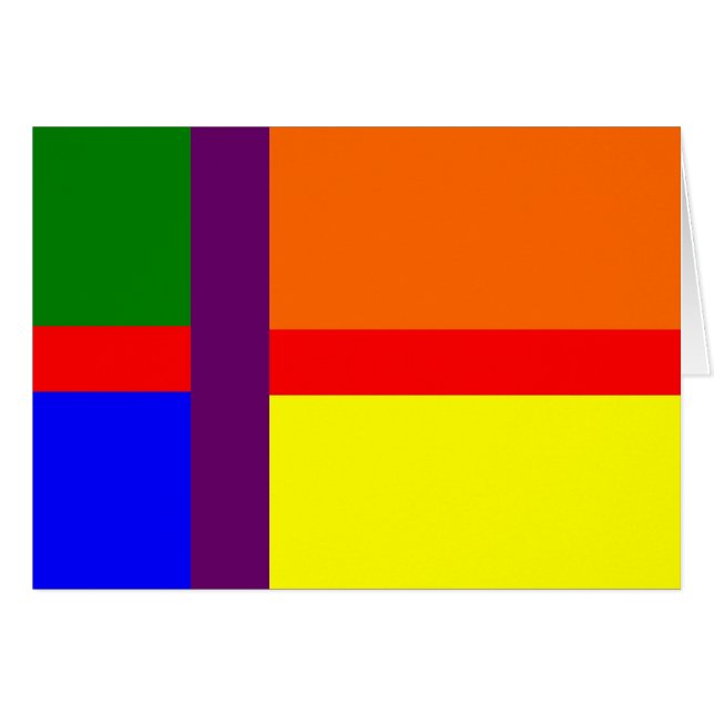 Danskagay prideflagga hälsningskort (Framsidan Horizontal)