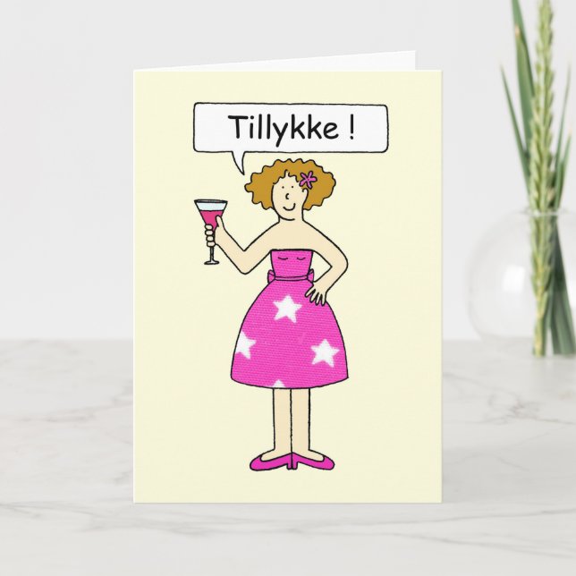 Danskagrattis, Tillykke! Kort (Framsida)