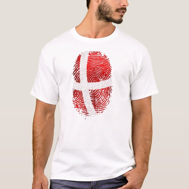 Danskaidentiteten Dansk identifierar med T-shirt (Framsida)