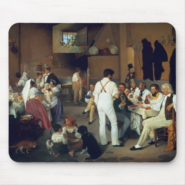 Danskakonstnärer på den Osteria laen Gonsola, Musmatta (Framsidan)