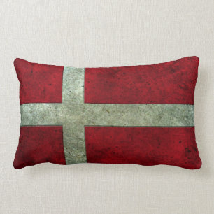 Danskan flagga somåldrasen stålsätter, verkstä lumbarkudde