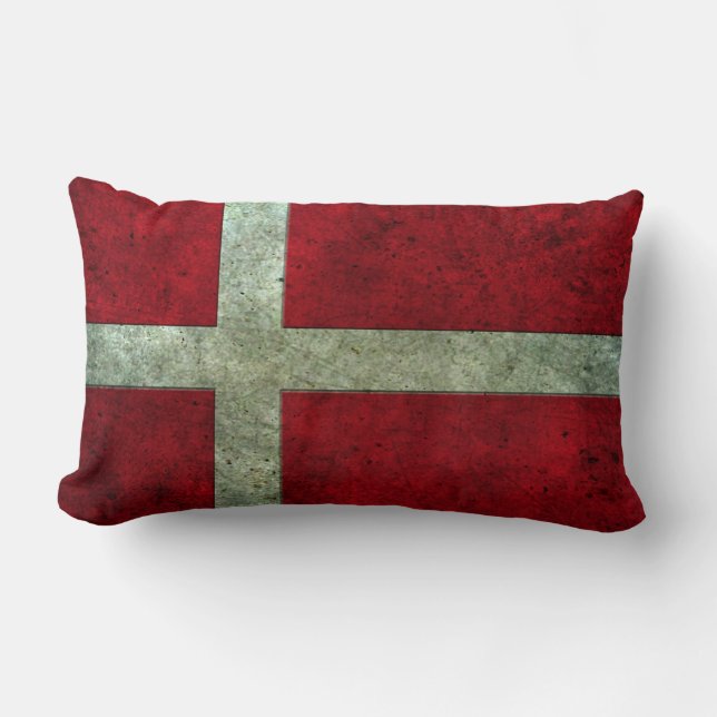 Danskan flagga somåldrasen stålsätter, verkställer lumbarkudde (Framsida)