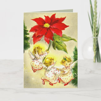 Danskande Baby Änglar-hälsningskort Helgkort