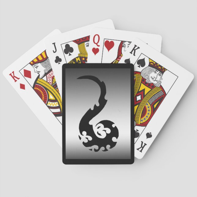 Danskande Dragon-uppspelningskort Spel Kort (Baksidan)
