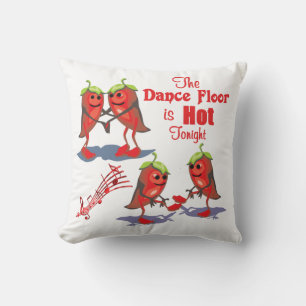 Danskande Red Chili Peppers Dance Golv är Hett Pil Kudde