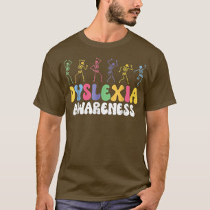 Danskande Skeleton Dyslexia Awareness Dyslexia Men T Shirt