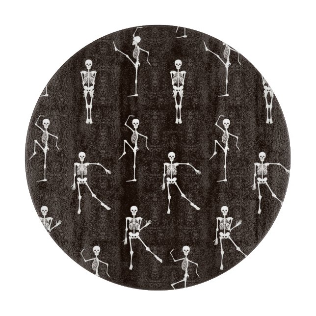 Danskande Skeletons: Quirky Seamless Background (Framsidan)