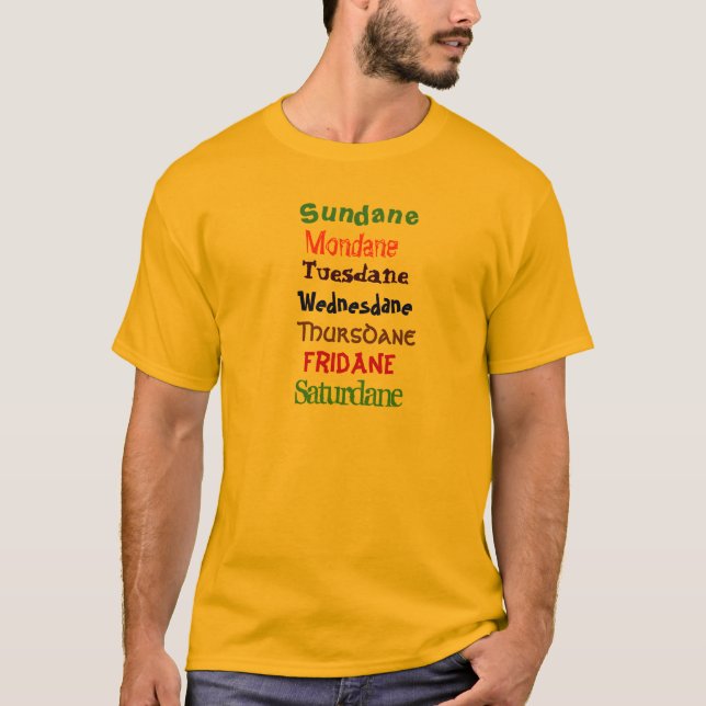 Danskar av veckan - ha en great dane tee shirt (Framsida)