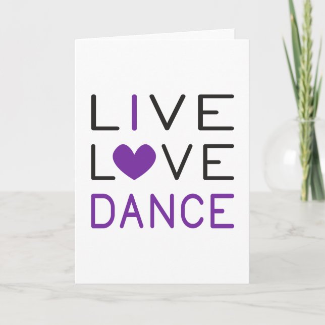 Danskare från Kärlek Dance Drottning Dancer Gift I Kort (Framsida)
