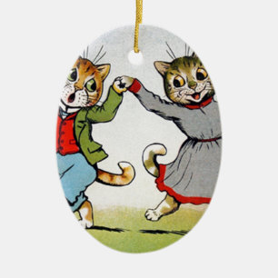 Danskatter Julgransprydnad Keramik