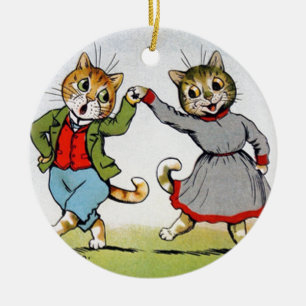 Danskatter Julgransprydnad Keramik