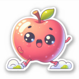 danskawaii äpple klistermärken