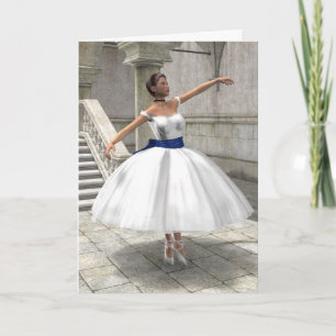 Danske Ballerina Birthday Card Kort