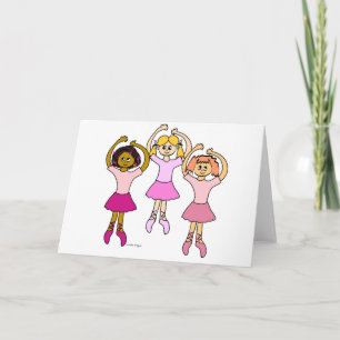 Danske Ballerinas Greeting Cards Kort