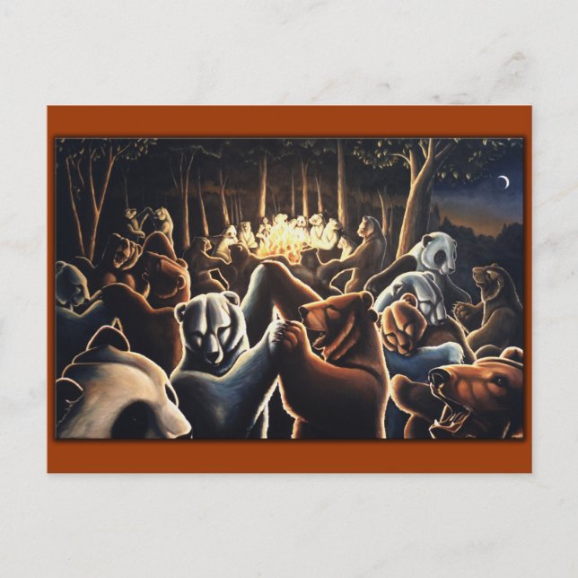 Danske Bears Postcard Firande Postcards Vykort (Framsida)