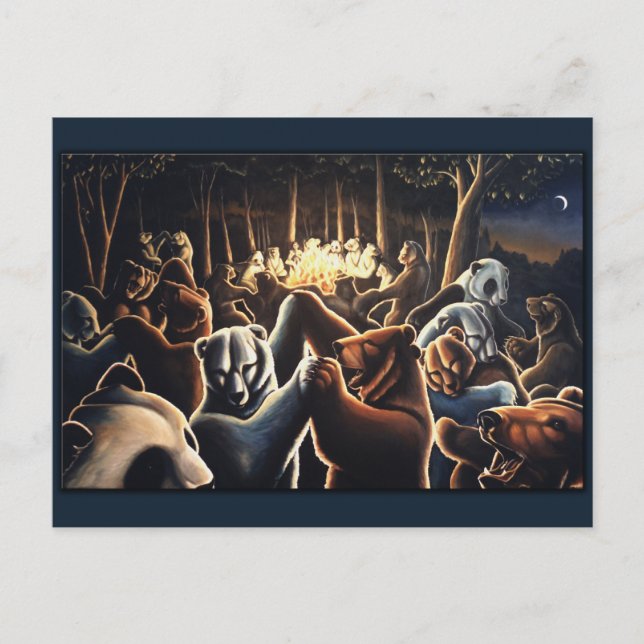 Danske Bears Postcard Firande Postcards Vykort (Framsida)