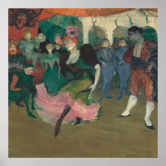 Danske Bolero - Toulouse-Lautrec Fine Art Poster (Framsidan)