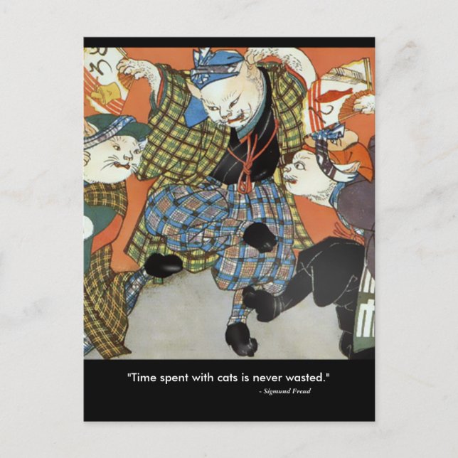 Danske Cats Postcard Vykort (Framsida)