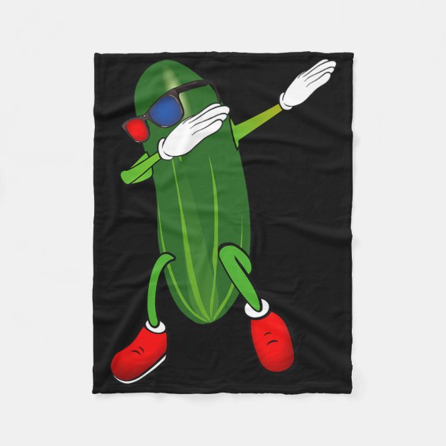 Danske Cucumber Pickle Älskare Cute Funny Fleecefilt (Framsidan)