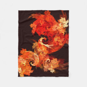 Danske Firebird Abstrakt Art Fleecefilt