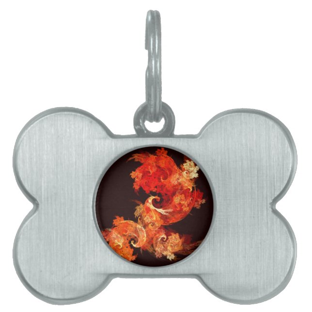 Danske Firebird Abstrakt Art ID-bricka Husdjur (Framsidan)