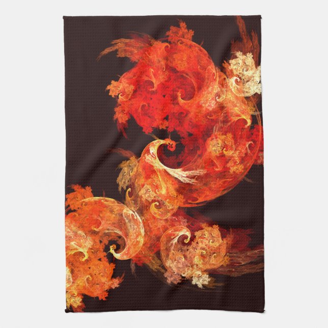 Danske Firebird Abstrakt Art Kitchen Towel Kökshandduk (Vertikal)