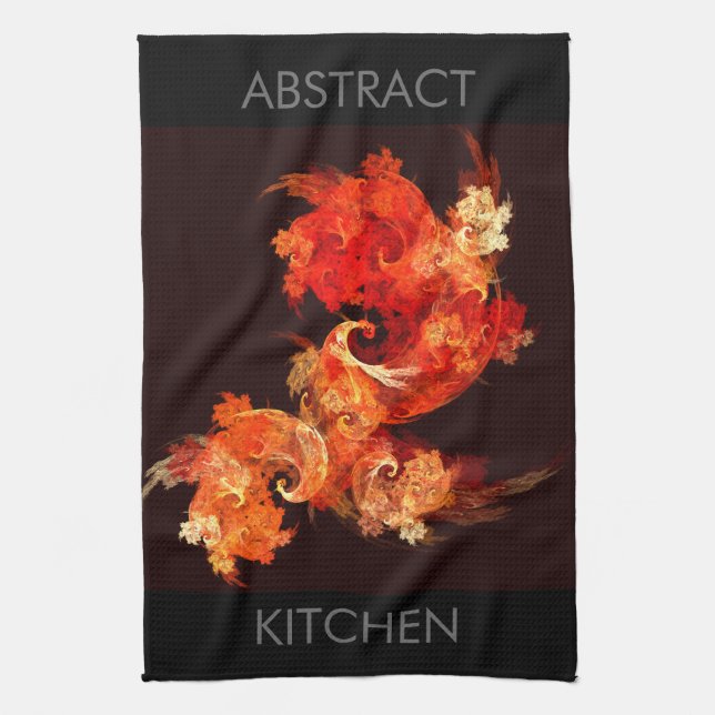 Danske Firebird Abstrakt Art Kitchen Towel Kökshandduk (Vertikal)