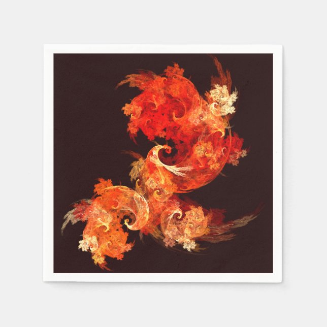 Danske Firebird Abstrakt Art Pappersservett (Framsidan)