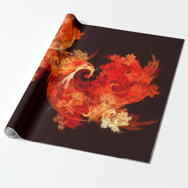 Danske Firebird Abstrakt Art Presentpapper (Utrullad)