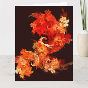 Danske Firebird Abstrakt Art Tack Kort