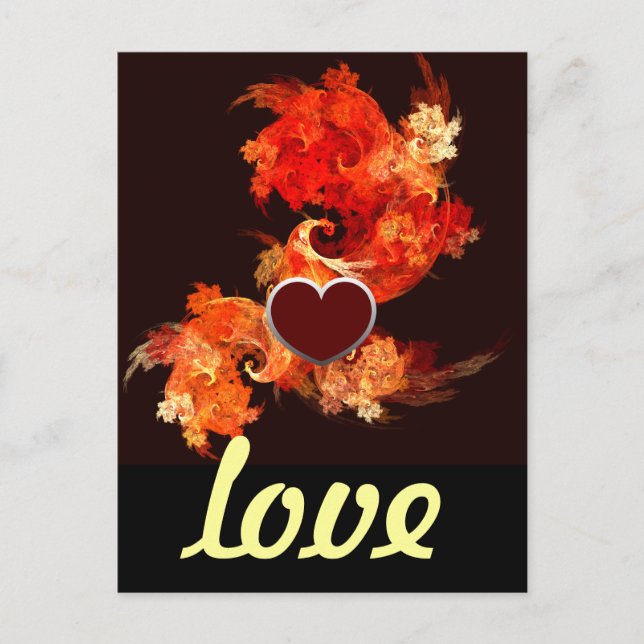Danske Firebird Kärlek vycard Vykort (Framsida)
